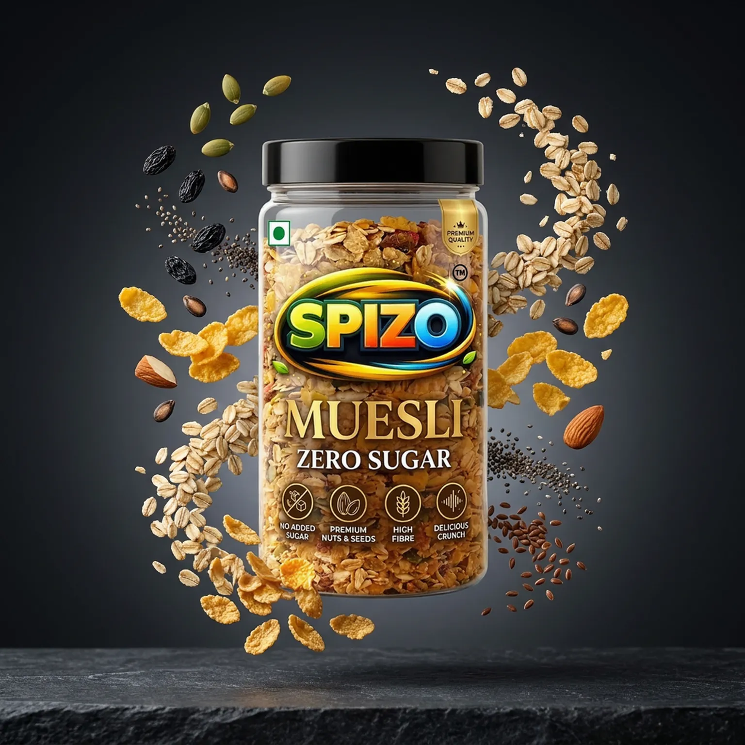 SPIZO Muesli Zero Sugar